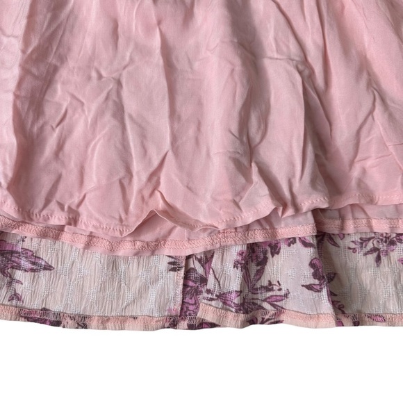 NWT FREE PEOPLE Sunbaked Floral Swing Minidress in Peach Combo Size XS - Picture 11 of 11